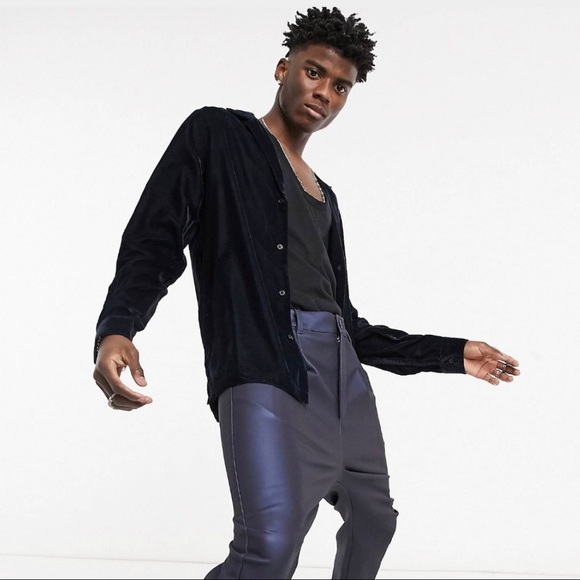 ASOS Other - (NEW) Men’s 𝗔𝗦𝗢𝗦 L/S Velvet Shirt
